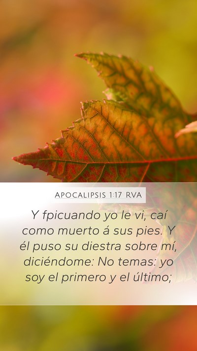 Apocalipsis 1:17 RVA Bible Verse Image