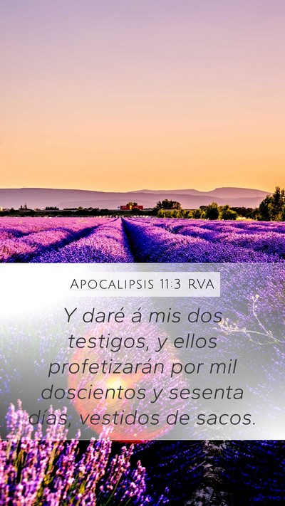 Apocalipsis 11:3 RVA Bible Verse Image