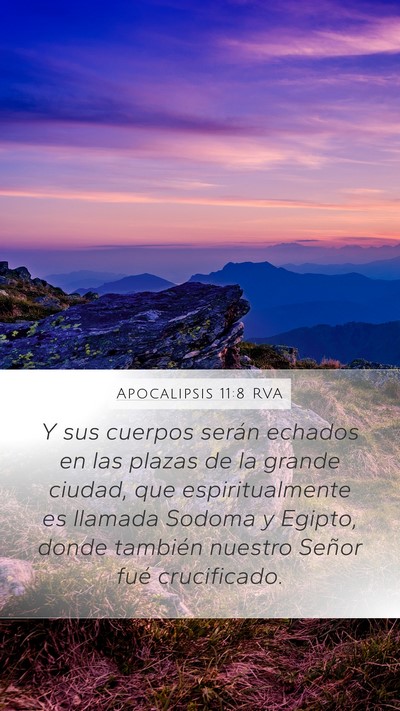 Apocalipsis 11:8 RVA Bible Verse Image
