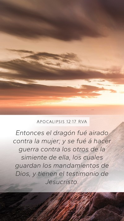 Apocalipsis 12:17 RVA Bible Verse Image