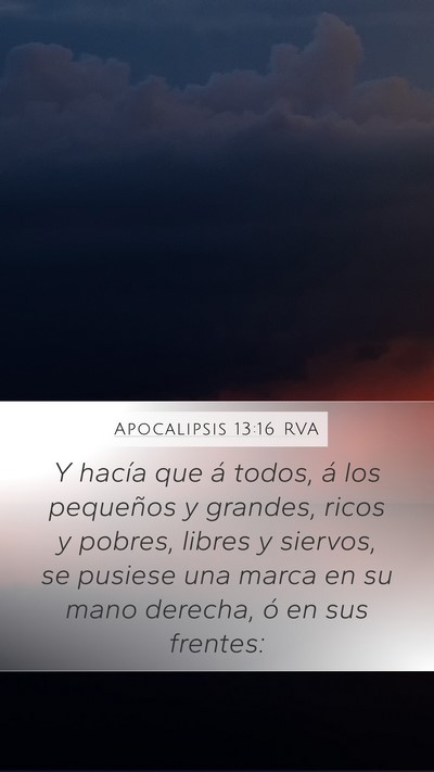 Apocalipsis 13:16 RVA Bible Verse Image