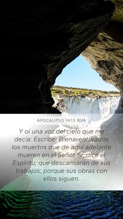 Apocalipsis 14:13 RVA Bible Verse Image