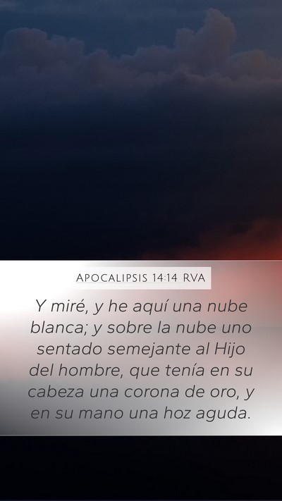 Apocalipsis 14:14 RVA Bible Verse Image