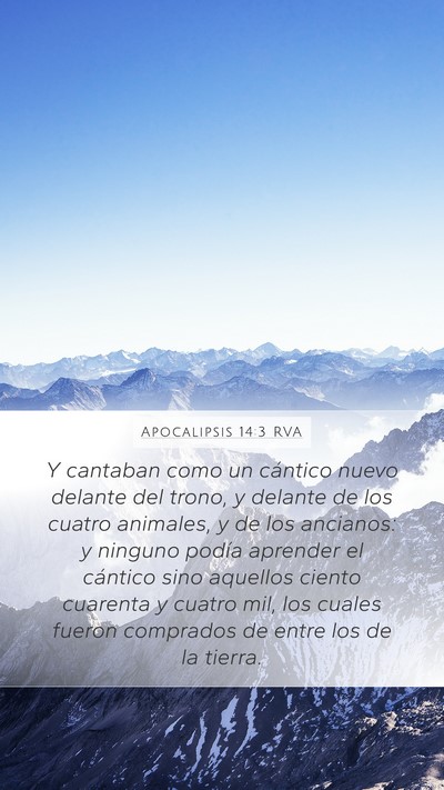 Apocalipsis 14:3 RVA Bible Verse Image