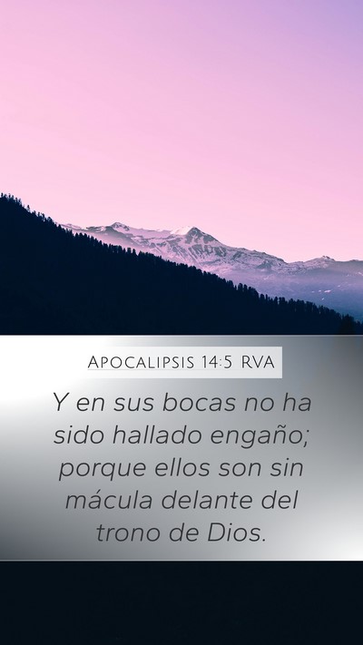 Apocalipsis 14:5 RVA Bible Verse Image