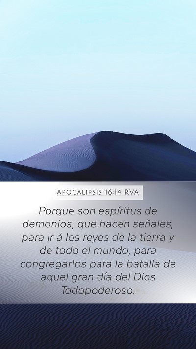 Apocalipsis 16:14 RVA Bible Verse Image