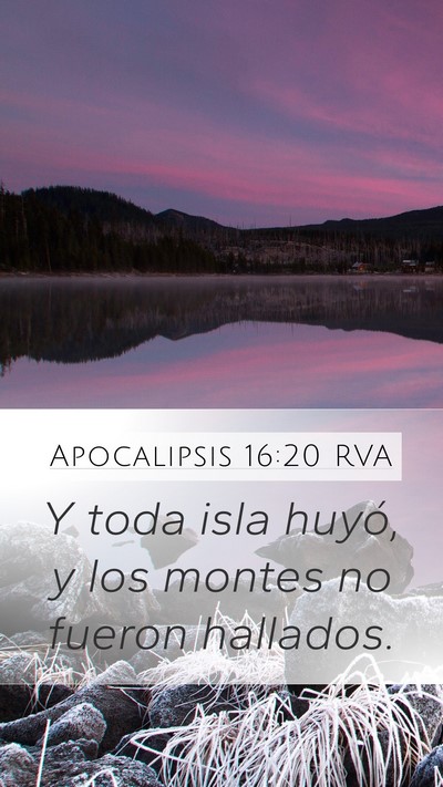 Apocalipsis 16:20 RVA Bible Verse Image