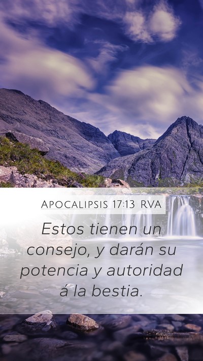 Apocalipsis 17:13 RVA Bible Verse Image