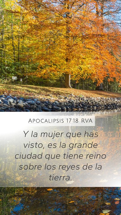 Apocalipsis 17:18 RVA Bible Verse Image