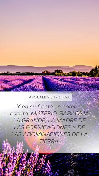 Apocalipsis 17:5 RVA Bible Verse Image
