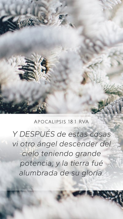 Apocalipsis 18:1 RVA Bible Verse Image