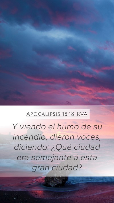 Apocalipsis 18:18 RVA Bible Verse Image