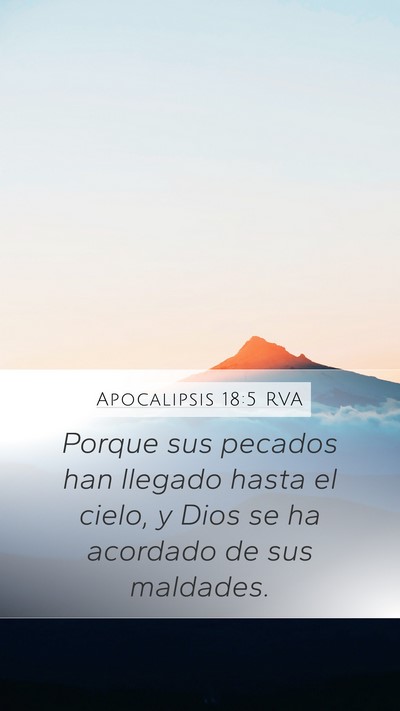 Apocalipsis 18:5 RVA Bible Verse Image