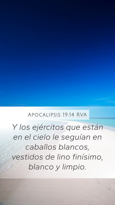 Apocalipsis 19:14 RVA Bible Verse Image