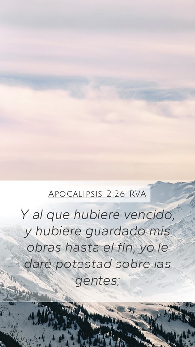 Apocalipsis 2:26 RVA Bible Verse Image