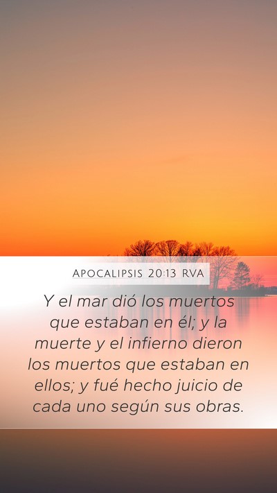 Apocalipsis 20:13 RVA Bible Verse Image