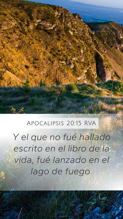 Apocalipsis 20:15 RVA Bible Verse Image