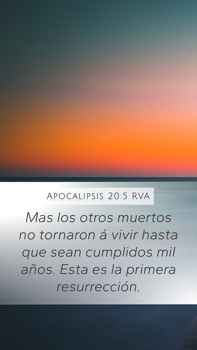 Apocalipsis 20:5 RVA Bible Verse Image
