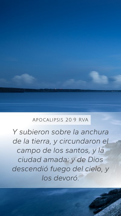 Apocalipsis 20:9 RVA Bible Verse Image