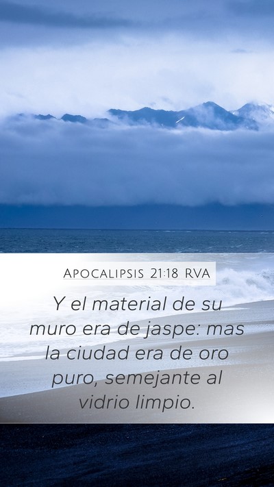 Apocalipsis 21:18 RVA Bible Verse Image