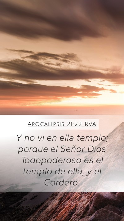 Apocalipsis 21:22 RVA Bible Verse Image
