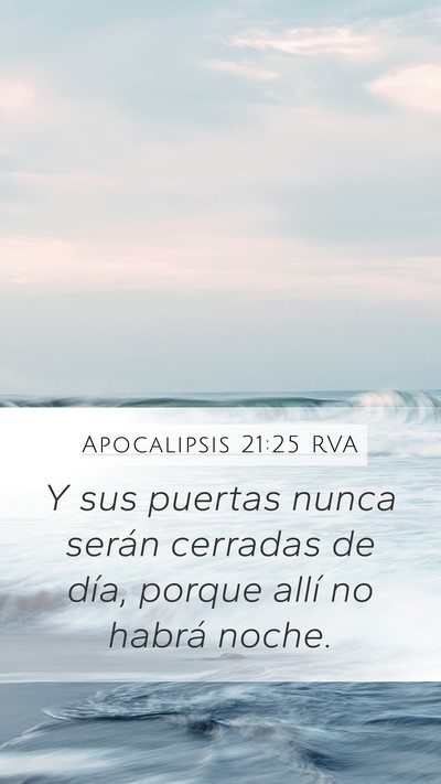 Apocalipsis 21:25 RVA Bible Verse Image