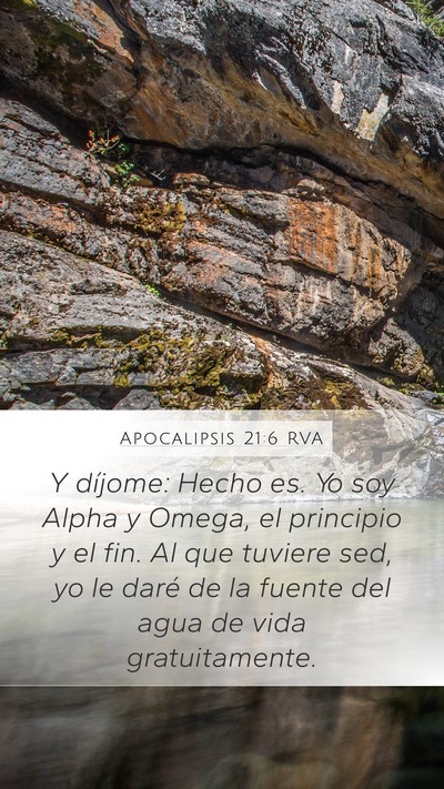 Apocalipsis 21:6 RVA Bible Verse Image