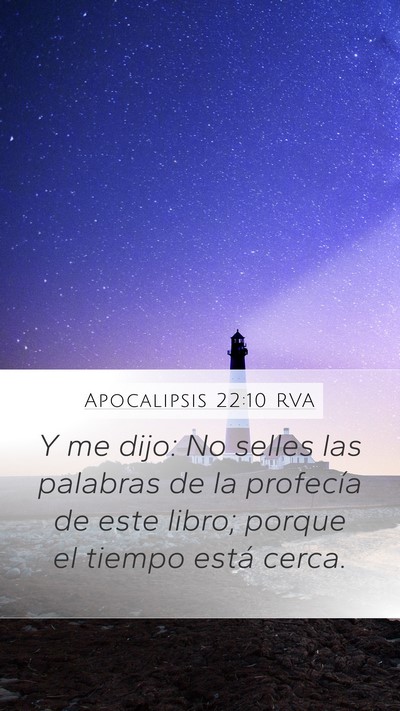 Apocalipsis 22:10 RVA Bible Verse Image
