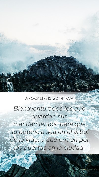 Apocalipsis 22:14 RVA Bible Verse Image