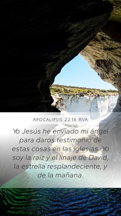 Apocalipsis 22:16 RVA Bible Verse Image