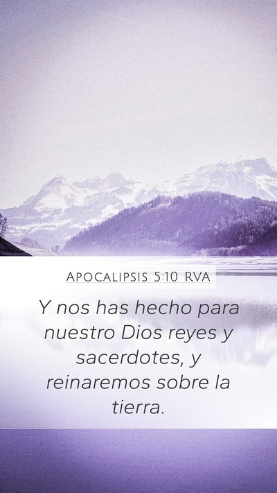 Apocalipsis 5:10 RVA Bible Verse Image