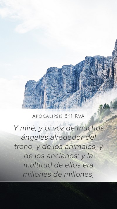 Apocalipsis 5:11 RVA Bible Verse Image