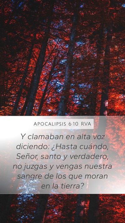Apocalipsis 6:10 RVA Bible Verse Image