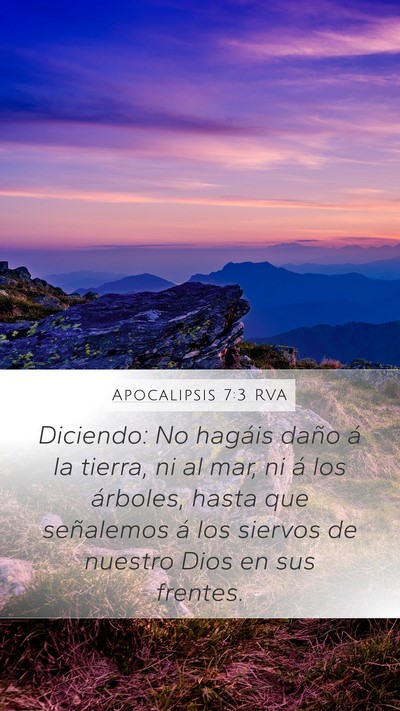 Apocalipsis 7:3 RVA Bible Verse Image