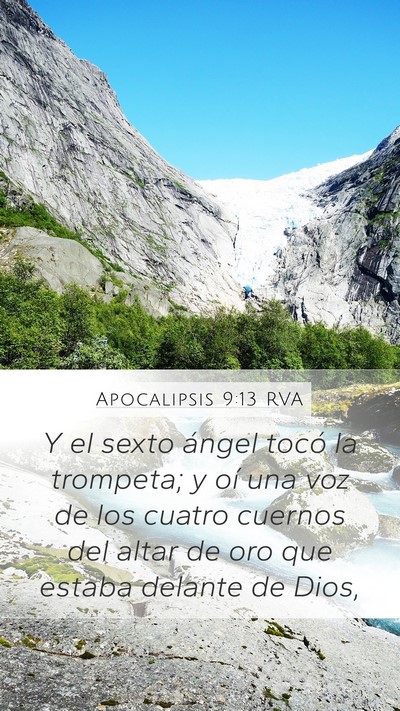 Apocalipsis 9:13 RVA Bible Verse Image