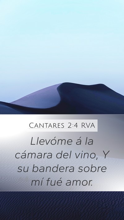 Cantares 2:4 RVA Bible Verse Image