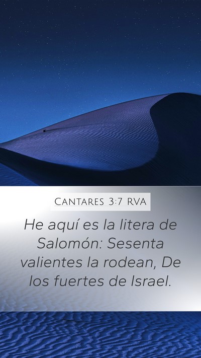 Cantares 3:7 RVA Bible Verse Image
