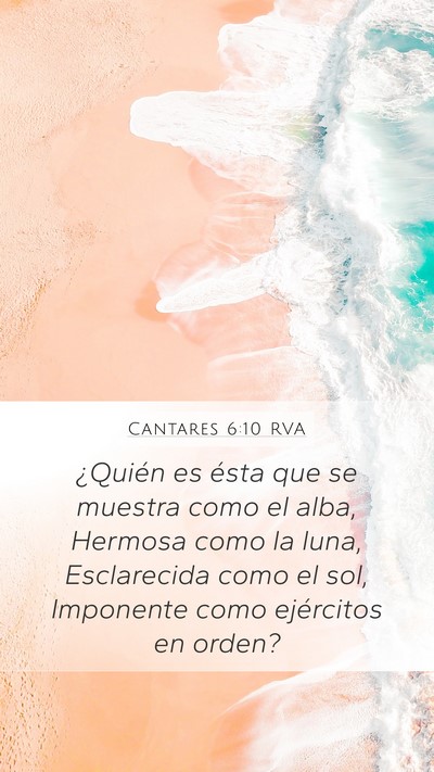 Cantares 6:10 RVA Bible Verse Image