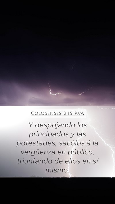 Colosenses 2:15 RVA Bible Verse Image