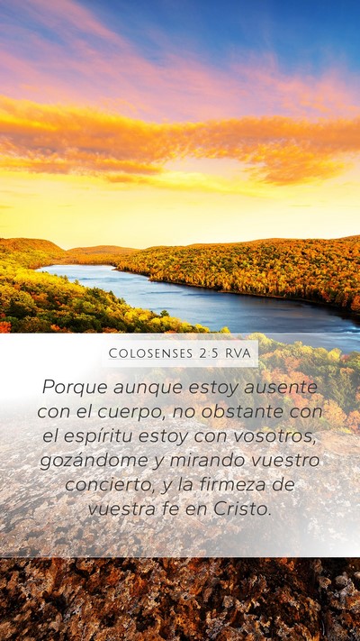 Colosenses 2:5 RVA Bible Verse Image