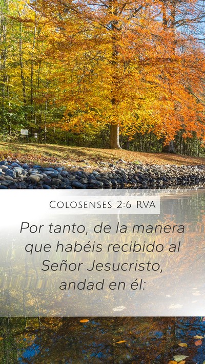 Colosenses 2:6 RVA Bible Verse Image