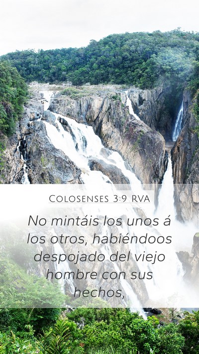 Colosenses 3:9 RVA Bible Verse Image