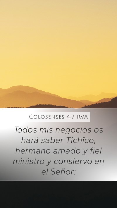 Colosenses 4:7 RVA Bible Verse Image