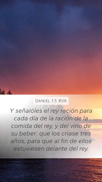 Daniel 1:5 RVA Bible Verse Image
