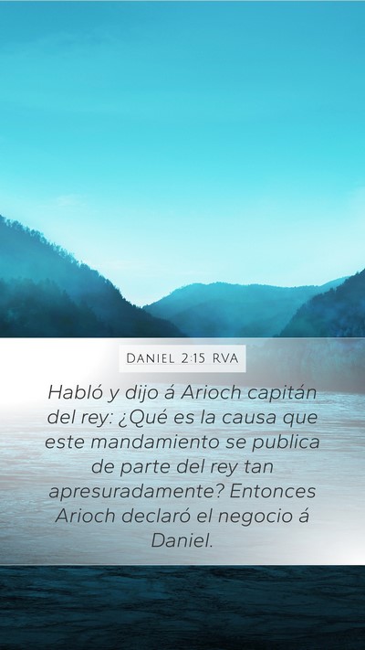 Daniel 2:15 RVA Bible Verse Image