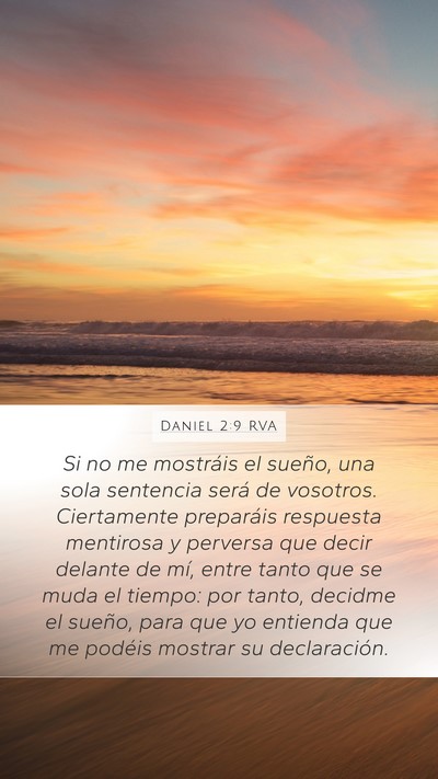 Daniel 2:9 RVA Bible Verse Image