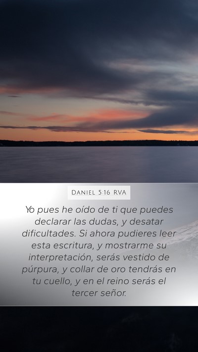 Daniel 5:16 RVA Bible Verse Image