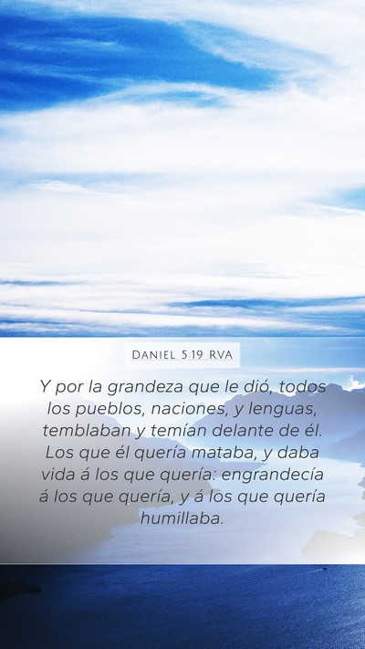Daniel 5:19 RVA Bible Verse Image