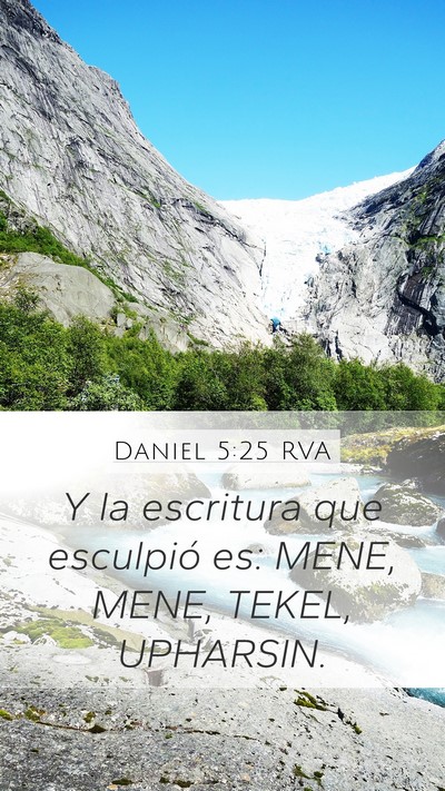 Daniel 5:25 RVA Bible Verse Image