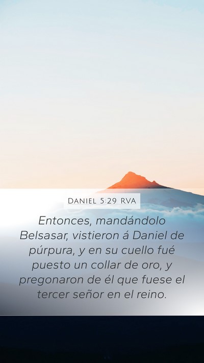 Daniel 5:29 RVA Bible Verse Image
